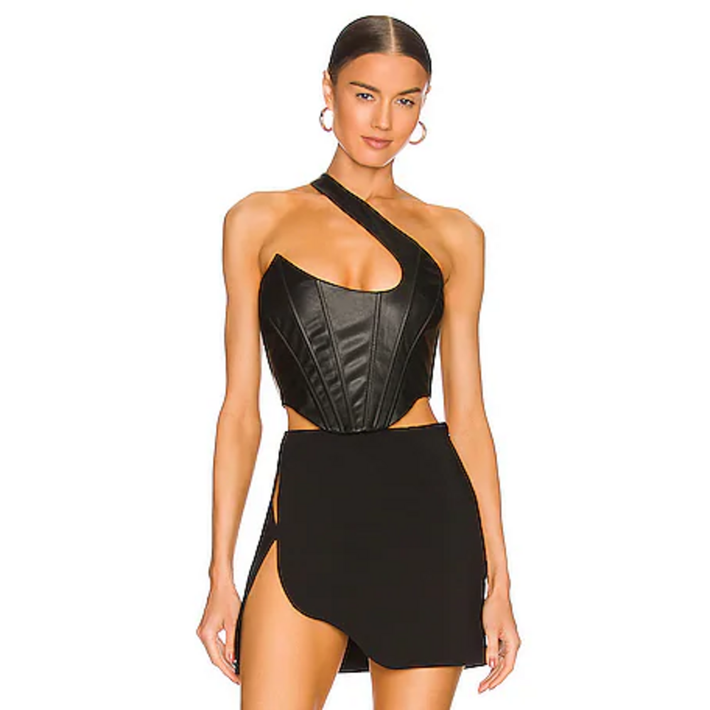 NBD Elodie Corset Top in Black